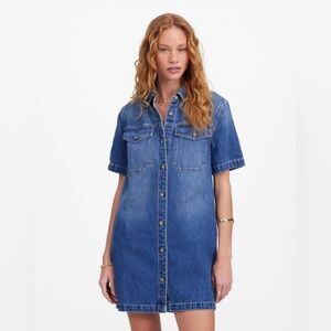 Madewell
Denim Boxy Shirtdress in Demarco Wash